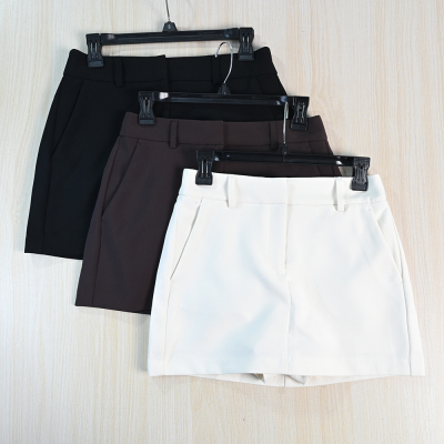 通勤弹力自然腰西装裙半身短裤裙