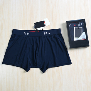 舒适弹力丝棉字母宽松紧腰立体裁剪平角内裤 255 12男士