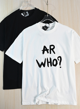 思琪女装2512/22 美系K尔棉质亮片字母圆领宽松休闲短袖T恤