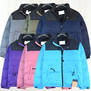 情侣款 1厚实85鸭绒拼色立领保暖羽绒服 2512