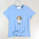 11简约胶印卡通熊棉质圆领休闲短袖 思琪女装 2512 T恤