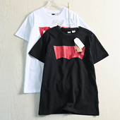 可情侣款 简约百搭胶印字母棉质短袖 圆领T恤