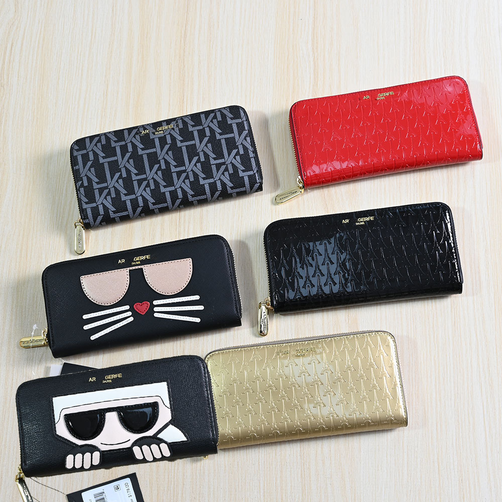 时尚拉链手拿钱包多卡位卡包