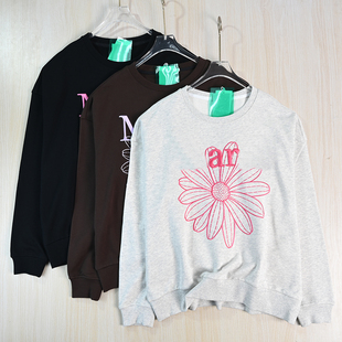 卫衣 22松弛感圈棉重工刺绣圆领宽松休闲长袖 思琪女装 2512