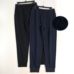 好货2512 休闲卫裤 修身 加绒保暖松紧腰系带男士 男装