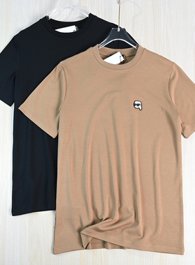 男装好货2512/18 美系K尔软弹棉质软胶卡通头像圆领休闲短袖T恤