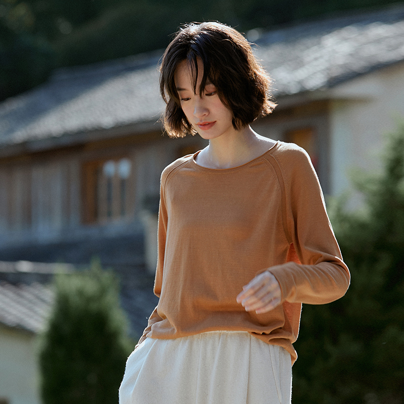 ltyp旅途原品 【5折微瑕】绢丝棉经典针织衫 百搭休闲打底上衣女