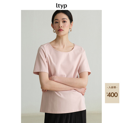 ltyp旅途原品五折【微瑕疵】 2025春 80S匹马棉基础百搭简约T恤女