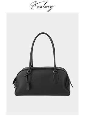 isolazy/“Tr-India12EW保龄球”原厂进口皮 外牛里羊 极简单肩包