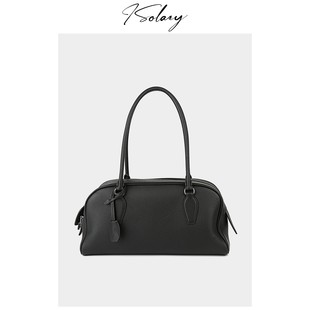 isolazy/“Tr-India12EW保龄球”原厂进口皮 外牛里羊 极简单肩包