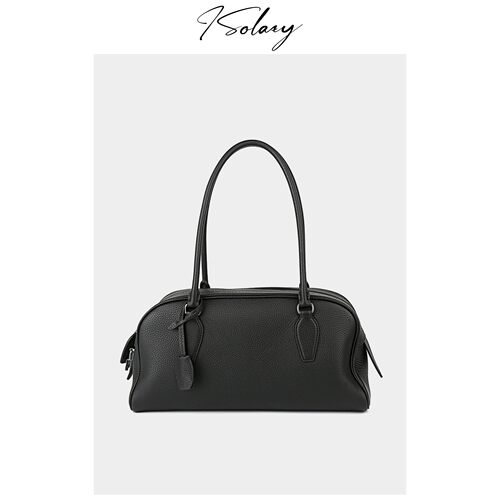 isolazy/“Tr-India12EW保龄球”原厂进口皮 外牛里羊 极简单肩包