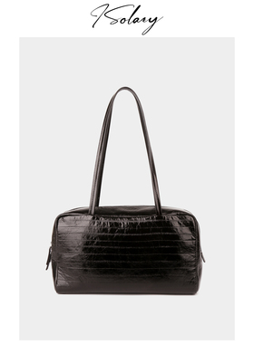 isolazy/“TR-Astra保龄球包”进口原厂皮 内里羊皮 手提单肩包