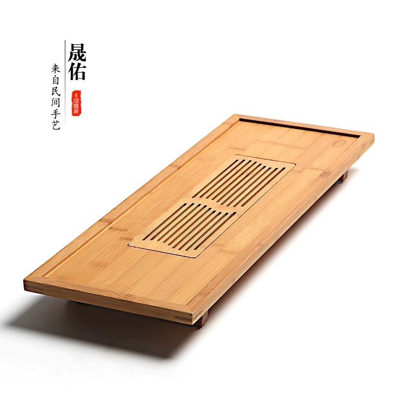 ПосудуSimple Bamboo Kung Fu Tea Steel Japanese Drainage Small Tea Drive Household Long Dry Publishes Turnitta Tea Sea Terrace