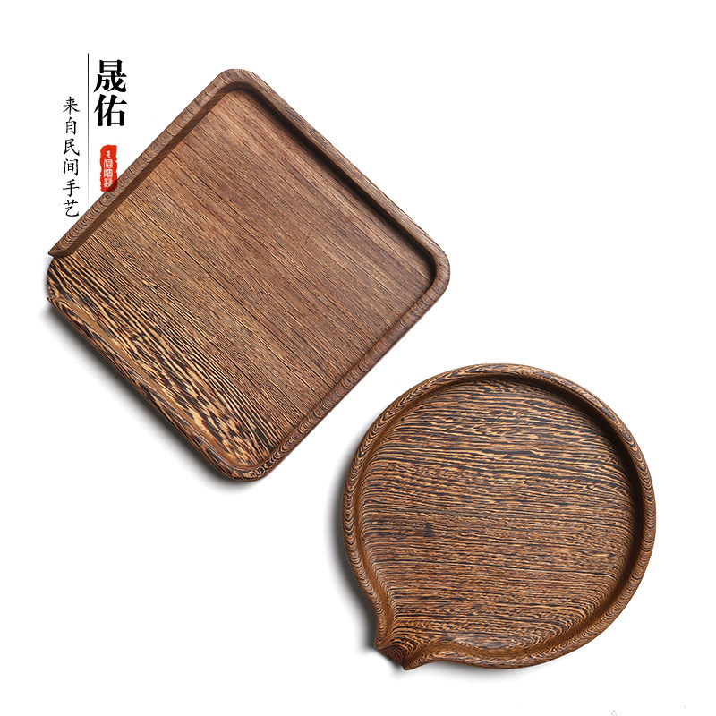 鸡翅木实木普洱茶盒茶具茶针茶锥茶饼架子工具木制分茶盘茶道配件