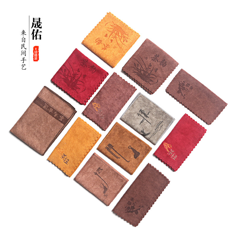 晟佑加厚功夫茶具棉制茶巾强力吸水茶几茶盘茶台抹布禅意茶道配件