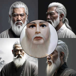 白胡子云诗络腮胡仿真胡须
