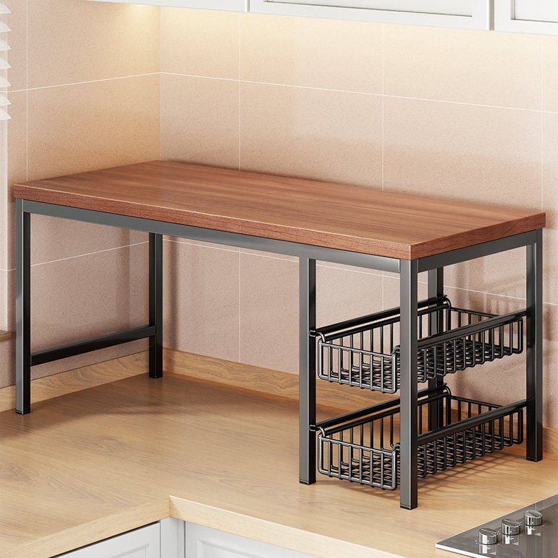 厨房微波炉置物架家用台面多功能收纳架子桌面烤箱架咖啡机储物架