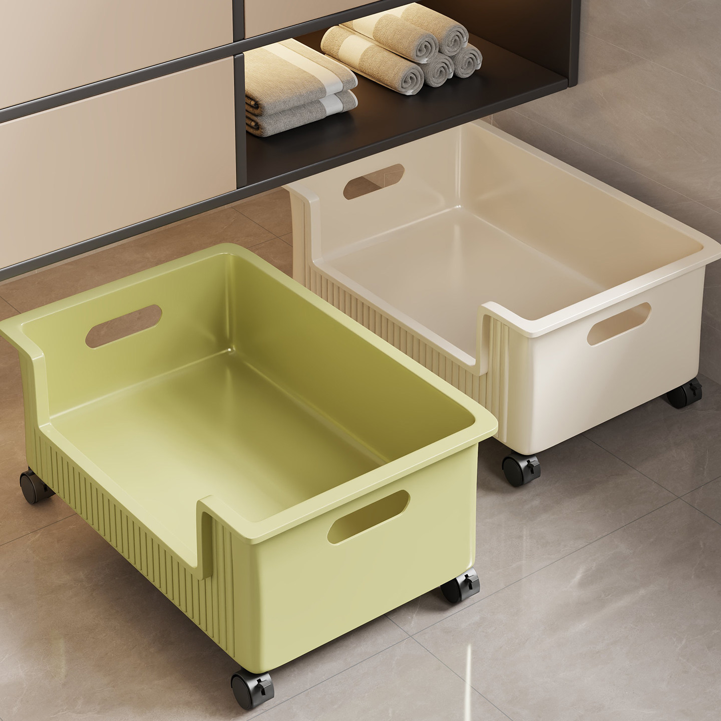 浴室柜下置物架卫生间洗衣机旁落地洗衣液收纳筐厕所可移动小推车,家庭/个人清洁工具,浴室角架/置物架,淘宝优惠券,粉丝福利购,淘宝优惠卷