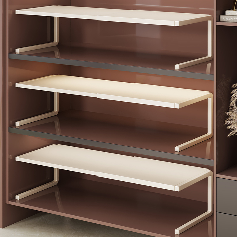 鞋柜收纳神器省空间柜内鞋托架双层鞋架鞋子分层架可调节伸缩隔板