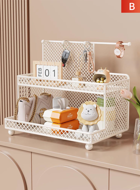 玄关放钥匙收纳架入户门口鞋柜上创意桌面装饰摆件置物架饰品挂盒