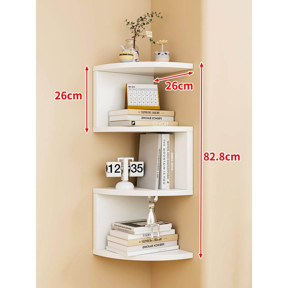 Maximize Bedroom Space: Corner Wall Shelf for Tidy Storage - Product image 3