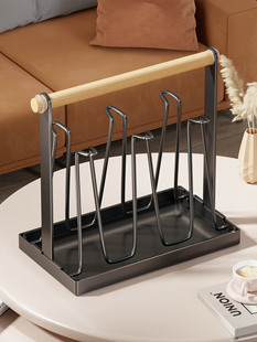 杯架客厅台面玻璃杯茶杯储物架家用铁水杯倒扣排水托盘架储物架