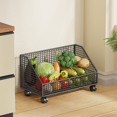 厨房菜篮子置物架多层落地台面家用水果筐蔬菜多功能姜蒜收纳推车
