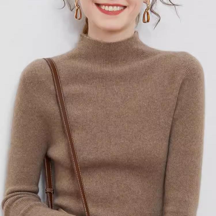 羊毛套头高领套头羊毛衫