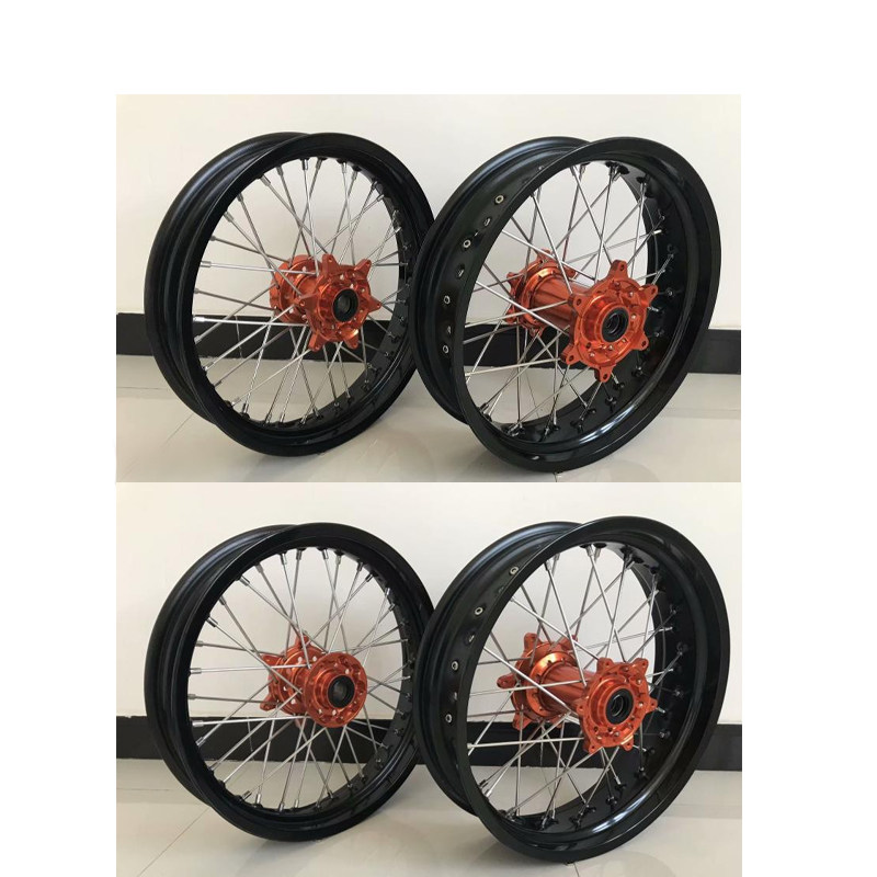 恒舰 KTM 鑫源X2X 克维思开禧越野摩托车CNC滑胎17寸轮圈总成轮圈
