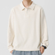T恤男春季 潮牌百搭POLO衫 色男款 长袖 内搭打底衫 翻领卫衣0204w