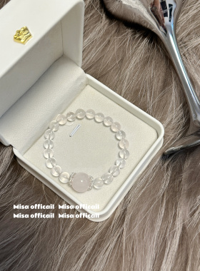 掌上明珠·粉｜原创天然水晶手链气质高级感百搭显白手串小众送礼