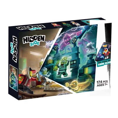 Hiddenside幽灵秘境鬼怪系列实验室70418儿童男孩子拼装积木玩具