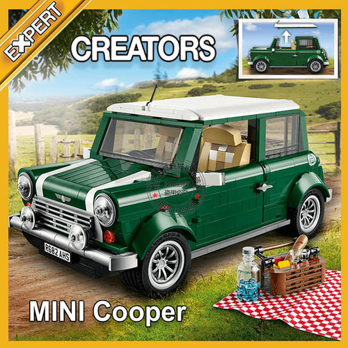创意系列Mini Cooper迷你经典车汽车高难度成人拼装积木玩具10242