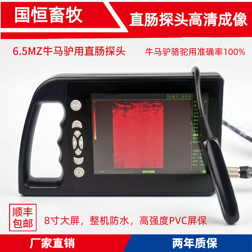牛羊马用直肠探头B超机羊专用直肠探头b超宠物b超机猪用b超机国恒