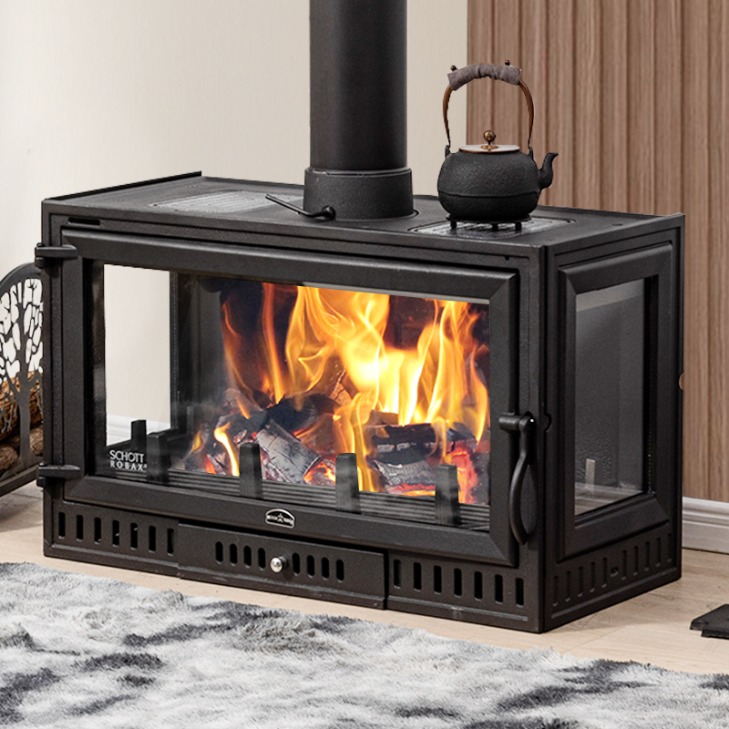 艺迩佳壁炉真火燃木柴取暖做饭