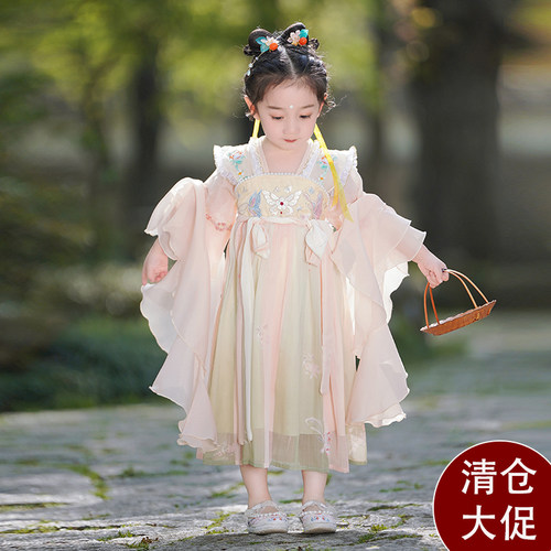 女童汉服裙公主裙中国风