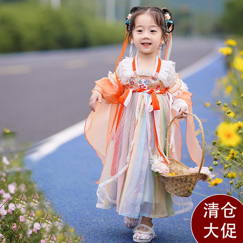 女童汉服中国风演出服