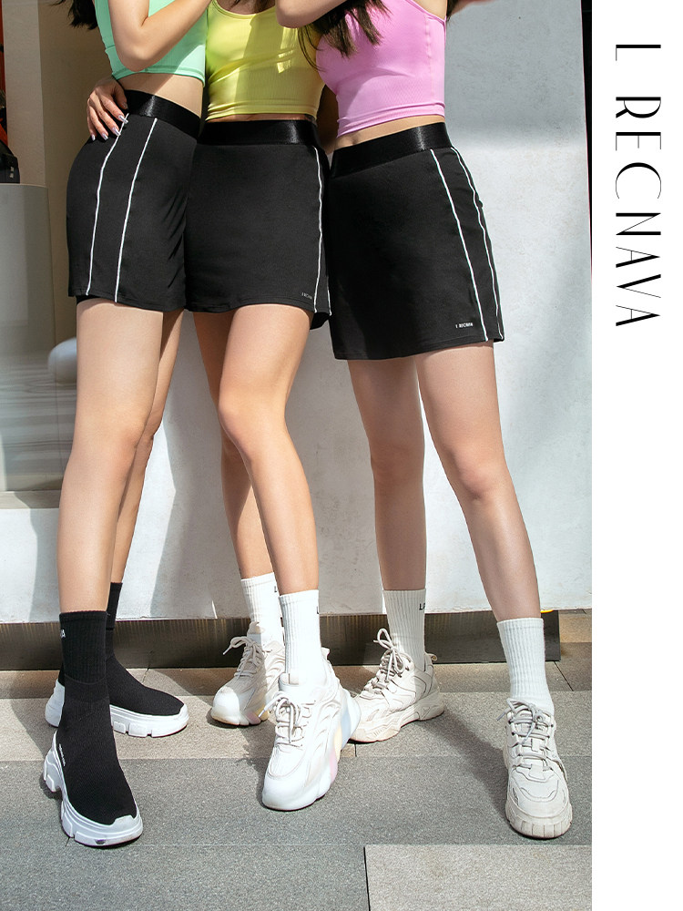 RECO LRECNAVA SPORTS SHORT SKIRT FITNESS YOGA RUNNING SKIRT culottes ANTI-LIGHT TIGHT HIP TENNIS SKIRT