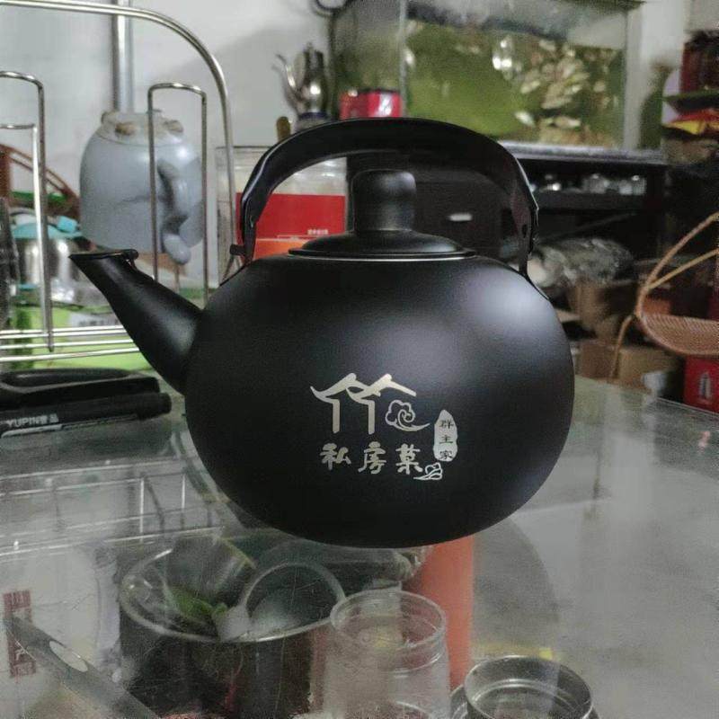 加厚不锈钢饭店茶壶古典玲珑壶泡茶壶餐厅酒店水壶餐饮茶水壶大