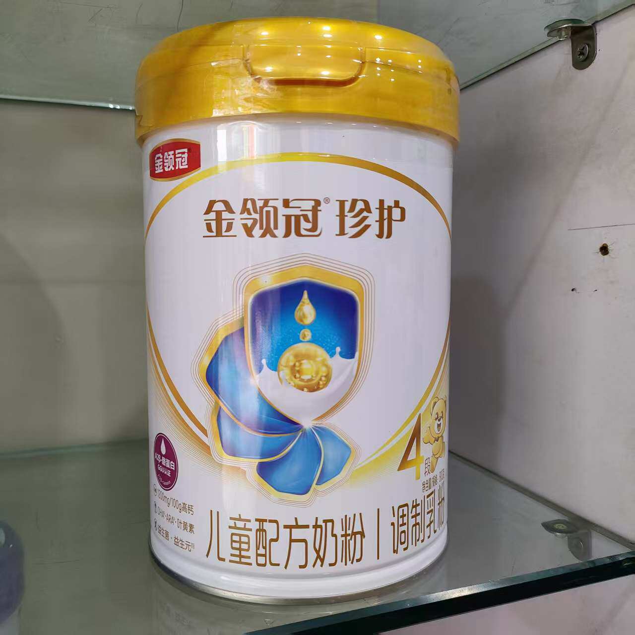 伊利金领冠珍护四4段儿童牛奶粉