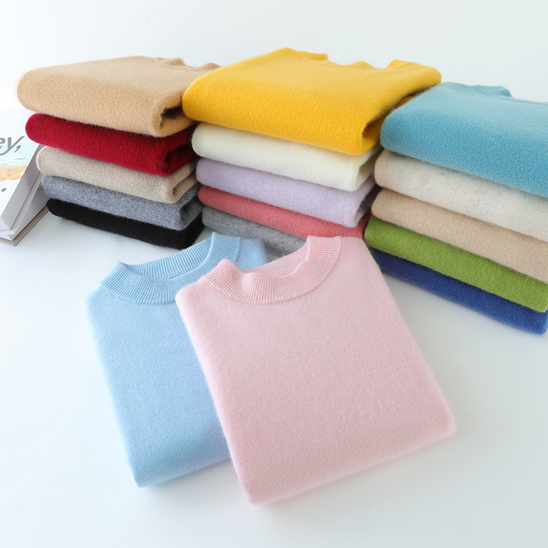 山羊绒衫儿童半高领加厚