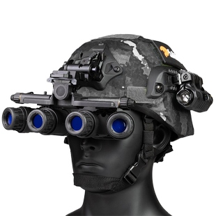 战术头盔GPNVG18四目夜视仪模型L2G24翻斗车支架无功能四筒模型