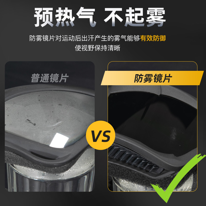 定制近视风镜COS护目镜户外骑行防风沙防雾防护三镜片战术射击眼