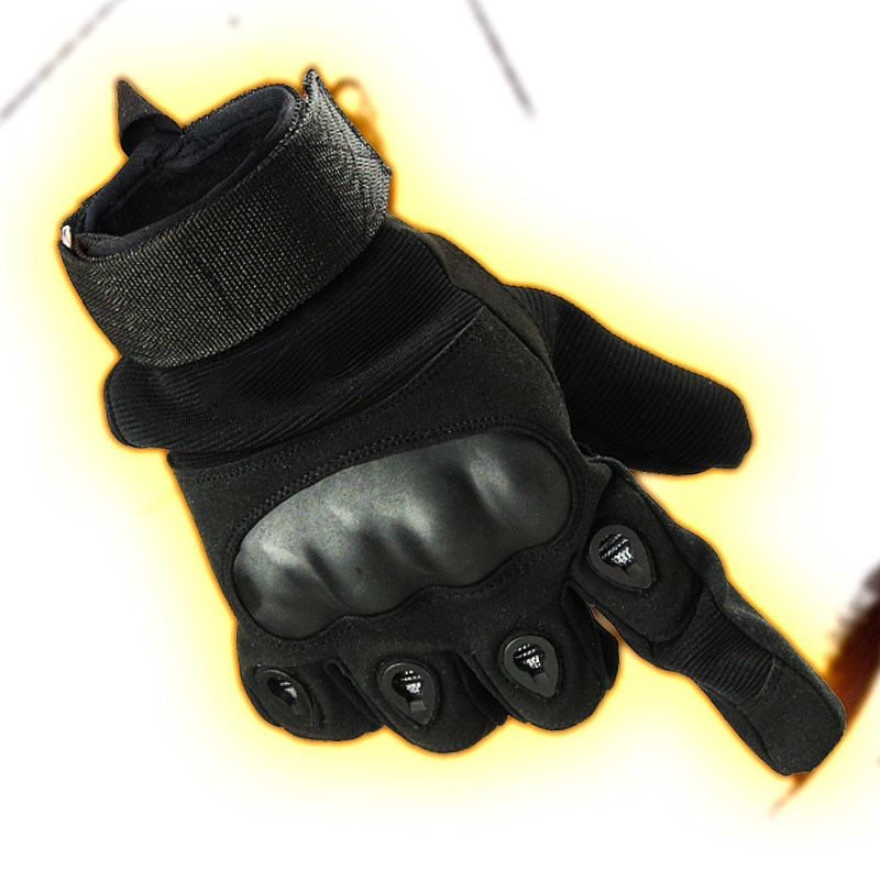 户外黑鹰战术手套cf手套登山防割格斗半指手套手套黑色休闲手套