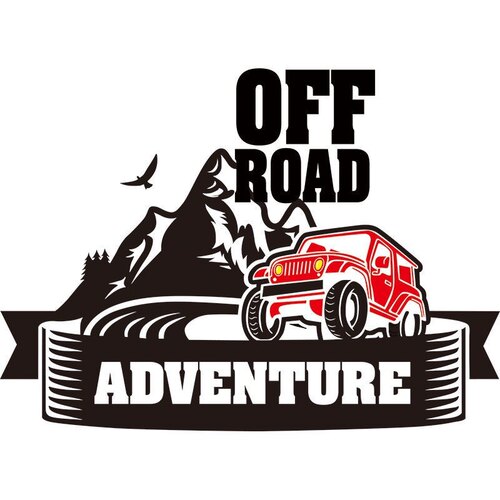 车贴划痕遮挡OFF ROAD越野个性冒险汽车贴纸趣味网红车贴