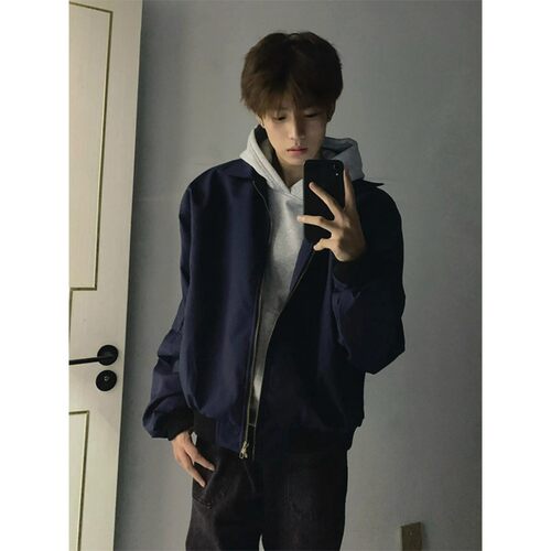 美式ma1飞行员夹克男款秋季短款bomber翻领外套痞帅高级感棒球服