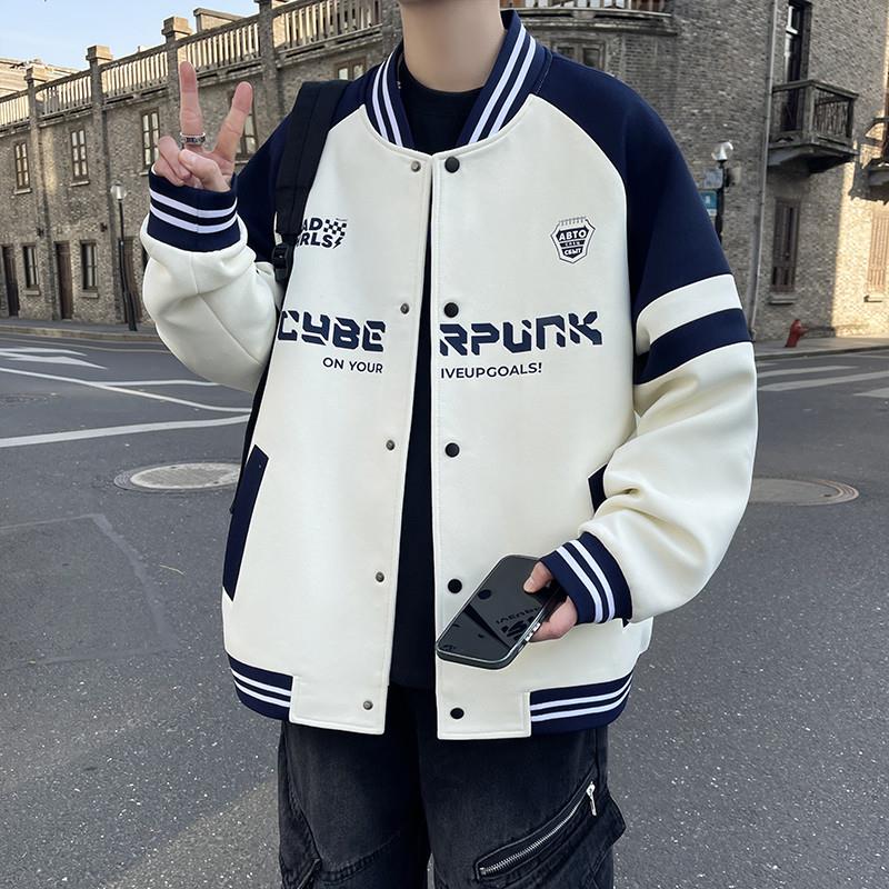 高级感青少年外套秋冬季新款潮牌棒球服上衣帅气休闲百搭夹克上衣
