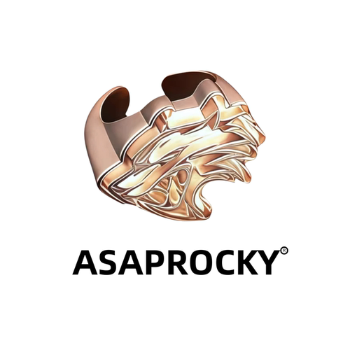 ASAPROCKY狼形同款嘻哈开口戒指