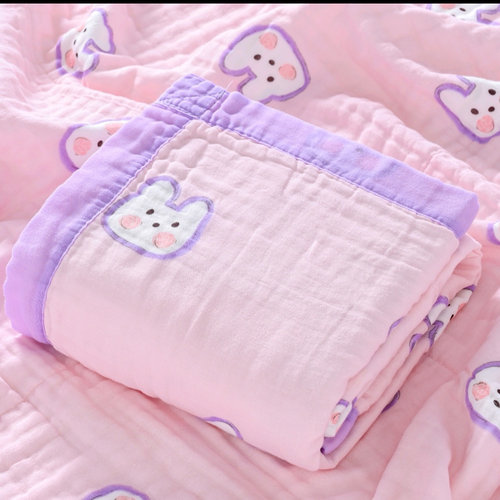 外贸出口婴儿浴巾纯棉纱布毛巾被