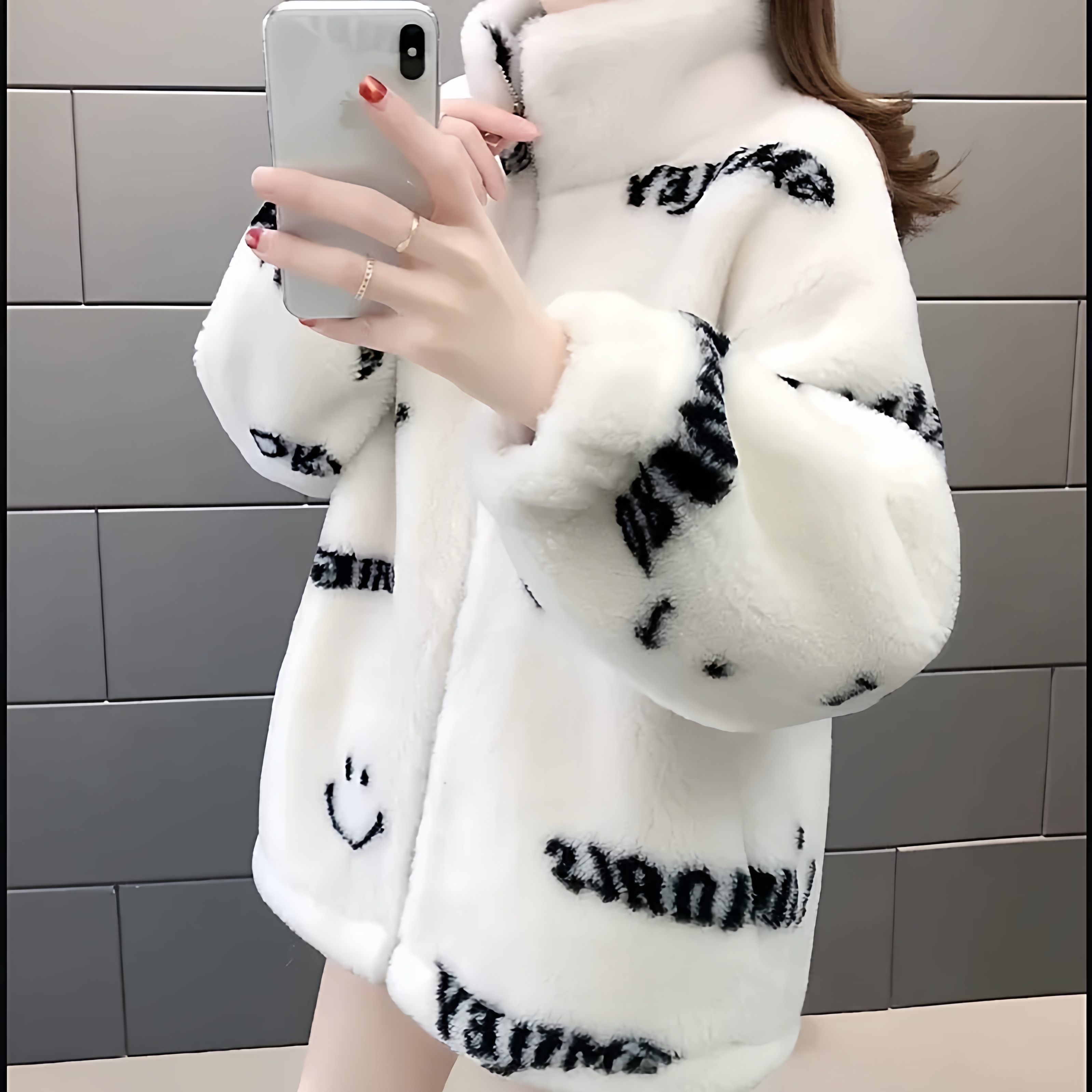 羊羔毛外套女薄款仿皮草大衣